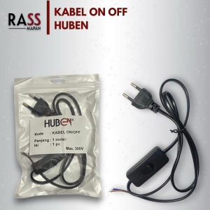Switch On Off Saklar On Off Bulat Hitam Putih 2 pin