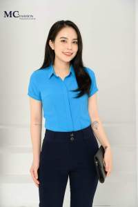 ÁO SƠ MI NỮ CÔNG ĐOÀN SIÊU LỤA CAO CẤP ÁO SƠ MI CÔNG SỞ MCFASHION MỀM MAT THẤM HUT MỒ HÔI 716