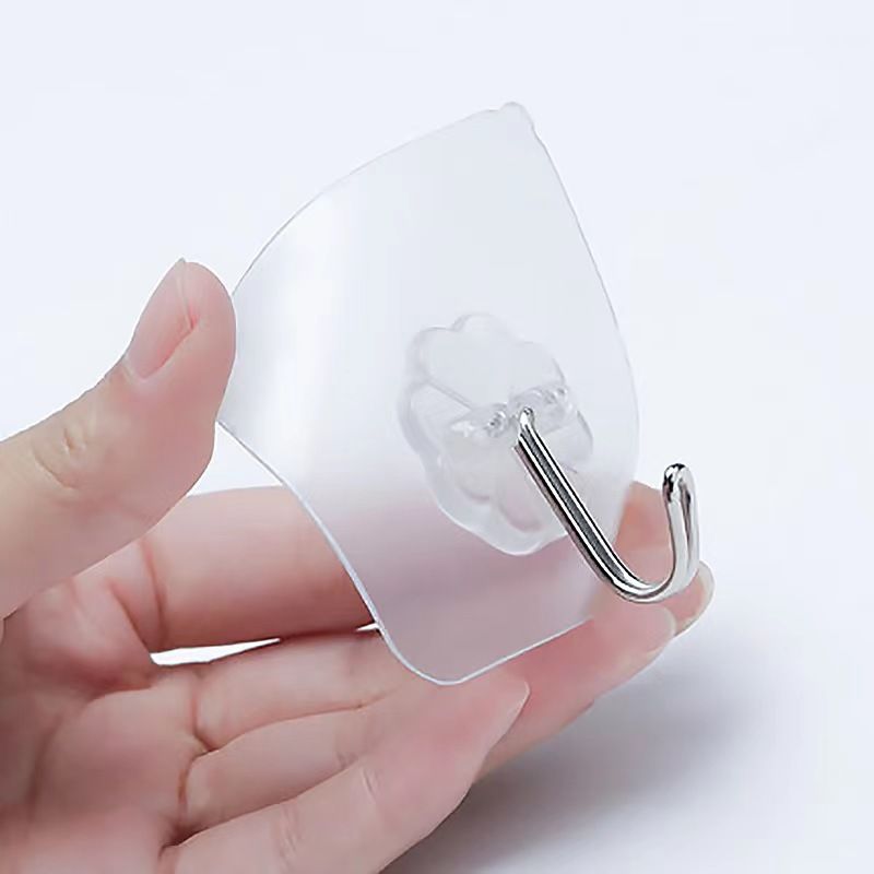 🇸🇬【SG stock】Wall Hook Hanger wall Hanger Magic Strong Hook Transparent Strong Sticky Heavy Wall Self Adhesive Clothes Hanger Hooks Reusable Suction Door Hook Bathroom Hook Towel Hanger Strong Door Holder Bag Hanger Holder for Wall Transparent