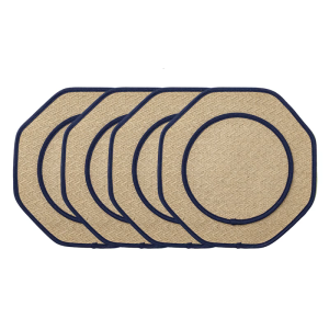 เสื่อรับประทานอาหารผ้าลินิน4ชิ้นชามป้อนอาหารเด็กกันรั่วไหลเป็นมิตรแผ่นรองโต๊ะทนความร้อนได้โต๊ะในครัวอุปกรณ์เสริม