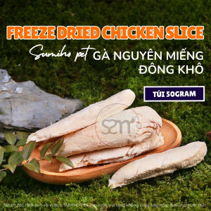 Thức ăn đông khô cho chó Sumiho túi 50gr tiện lợi dinh dưỡng có thể dùng làm bánh thưởng cho chó