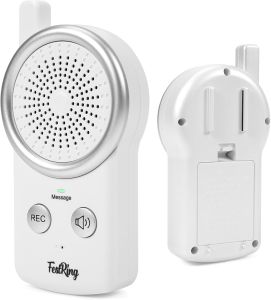 50 Seconds Voice Recorder with Playback Kids Toy Voice Recorder Simple Digital Recorder for Quick Note-Taking Small 2-Button Dictaphone for Toddlers/Seniors - White