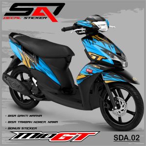 Decal Stiker Custoom Full Body Mio GT - Dekal Sticker Variasi Motor Mio GT SDA.02