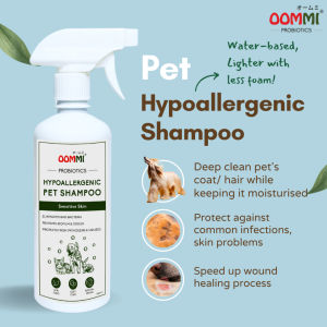 lunn ❣Oommi Probiotics Hypoallergenic Pet Shampoo Sensitive Skin Deodorizing  Dogs  Cats Shampoo 500ml♚