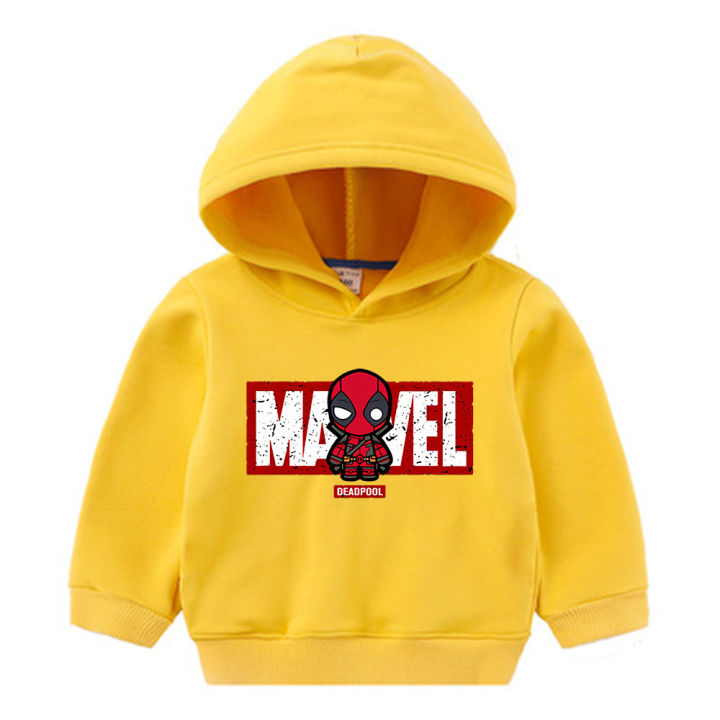 Marvel Deadpool Children's Hoodie Kids Simple Casual Cartoon Boys and Girls  jacket Top Lazada PH