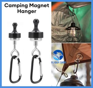 FLYBUY SHOP 1pcs Camping Magnetic Hook Strong Suction Separable Multifunctional Outdoor Tent Canopy Carabiner Magnet Hanger Camping Accessories