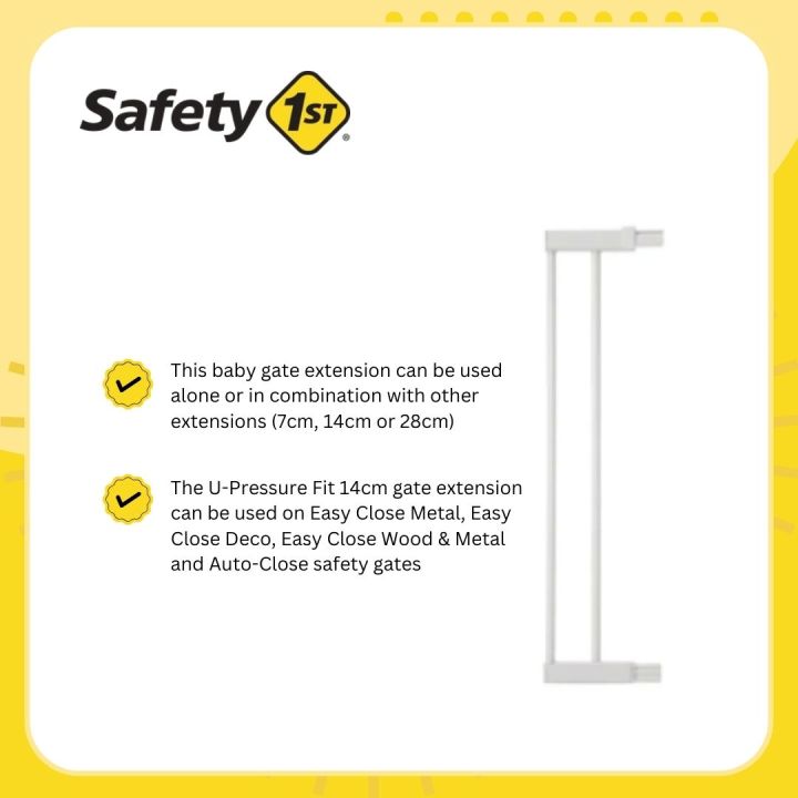 Safety 1st 14cm U Pressure Gate Extension for Baby Lazada PH
