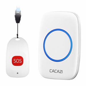 CACAZI Bell Panggilan Nirkabel Bell Wireless Nurse Calling System Untuk Pasien Orang Tua Rawat Inap