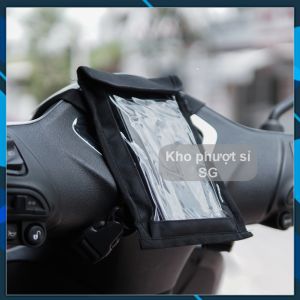 Túi treo đầu xe ZDK đựng điện thoại cảm ứng size mini chạy Grap - Túi treo đầu xe máy cảm ứng mini ZDK bản mới