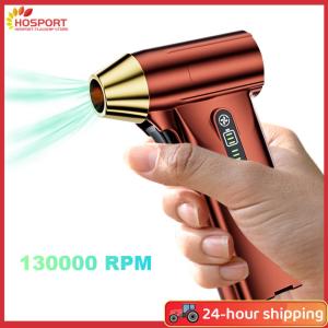 【HOSPORT】130000rpm Mini Fan Type-C ชาร์จ turbofan แบบพกพาแบบพกพาสำหรับคอมพิวเตอร์แป้นพิมพ์กลางแจ้งบ้าน