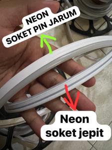 LAMPU NEON FLEXIBEL 50 DAN 100 METER + SOKET AC 220V WATERPROOF / LAMPU NEON SELANG ELASTIS