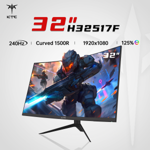 KTC 32" 240Hz 1500R Curved Gaming Monitor FHD 1080P HDR Gaming PC Laptop Monitor FreeSync Low Blue Light Monitor H32S17F