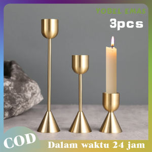 Candle Holder 3pcs Tempat Lilin Meja Makan Romantic Dinner Decoration Holder Lilin