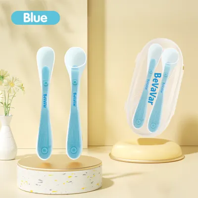 DreamBaby 2 Pcs/Set Sendok Makan Bayi Lentur Sendok Silikon BPA Free Silicone Soft Spoon