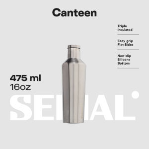 CORKCICLE® Canteen 16oz - Metallic Steel