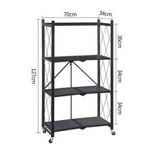 【Non-installation】Foldable Rack / Storage Rack/Steel Rack with Adjustable Shelf/Storage Cabinet