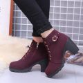 A-Linna Ladies korean Fashion Boots #888 High heel (ADD 1 SIZE BIGGER)#888. 