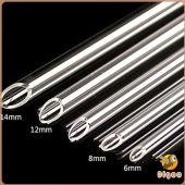 Digeo Clear Glass Straw: A Resistant & Transparent 20cm Drinking Solution