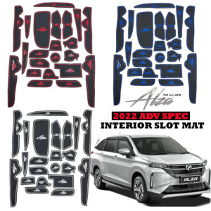 Perodua Alza Years 2022~2025 Interior Slot Mat Car Coaster Cover Dash Mat Carpet Slotmat Kereta Alza Slot Mat