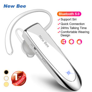 New Bee LC-B41 Bluetooth Earphone 24Hrs Talking Time Bluetooth 5.2 Bluetooth Headphone Wireless Earphone Bluetooth Headset  Driving Headset with Mic for Android Samsung