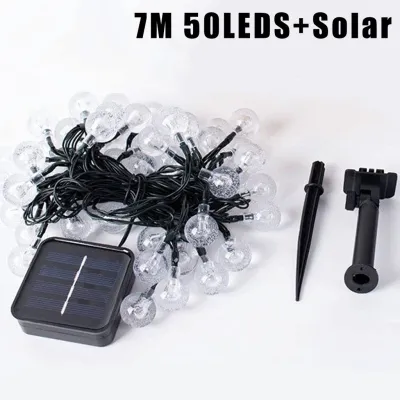 200 LED Năng Lượng Mặt Trời Pha Lê Bóng Dây Đèn 22M Ngoài Trời Cổ Tích Đèn Giáng Sinh Sân Vườn Chống Thấm Nước - 260522