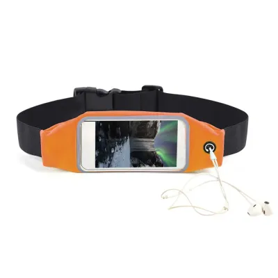 QIYAAY Touchscreen Running Belt Waterproof Running Gear Belt Bag Accessories 6.5 inch Money Belt