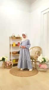 Gamis Hitam Putih Dewasa Cutetrik Bisa Couple Anak Baju Muslim Polos Wanita Dewasa