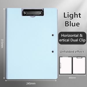 File Folder 2 IN 1 A4 Clipboard Long Clip Board Foldable Document Organizer Writing Pad Office Supplies Business/School