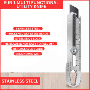 18mm Stainless Steel Utility Cutter Knife | Heavy-Duty Multi-Purpose Box Cutter for DIY Crafts & General Cutting
