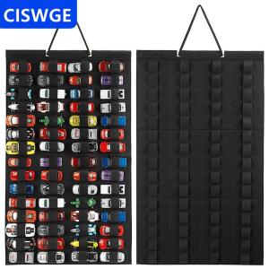 [COD] CISWGE AUTOPARTS Treo tổ chức cho bánh xe nóng Wall Mount hiển thị trường hợp công suất lớn lưu trữ hộp túi giữ lên đồ chơi Matchbox xe ô tô trẻ em Quà tặng