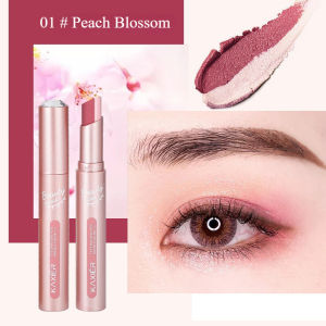 SKISOPGO Gradient Eye Shadow Pen Waterproof Sweatproof Pearlescent Fine Flash Lazy Eyeshadow Stick Two Colors