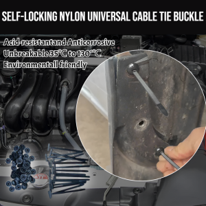 20/100 Pcs Self-Locking Nylon Universal Cable Tie Buckle Multipurpose Plastic Cable Ties Tool Automotive Plastic Fastener Car Daily Repair