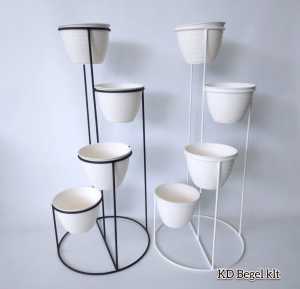 STANDING POT 4IN1+BONUS POT TAWON /RAK BUNGA BESI MURAH