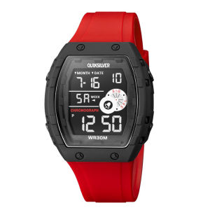 【BISA COD】Jam Tangan Pria Quiksilver QS-2130 Digital Sporty Strap Rubber Tahan Air