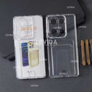 Poco M6 Pro 4G Clear Wallet Card Case Bening / Card Holder Kartu