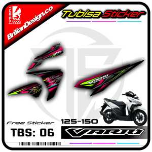 Sticker Striping Vario 125-150 - Stiker Striping Variasi Motor Vario Led 125 -150. TBS.06