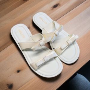 Sandal Flat jelly Wanita Sendal Selop Pita Strap 2 karet Cewek Kekinian Alina 2050-S1 jelly Import