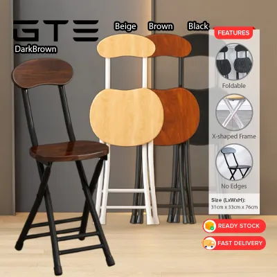 GTE 60cm/80cm Home Folding Dining Table Simple Small Folding Table And Chair Portable Living Room Square Dining Table-Fulfilled by GTE SHOP