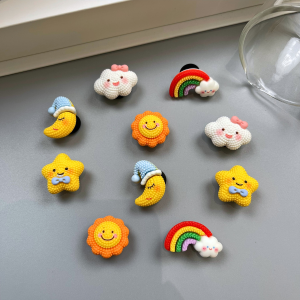 Set 10 Sticker Charm 3D chủ đề Mây cầu vòng Mayto gắn Dép Cross Dép Sục Cá Sấu JB-182