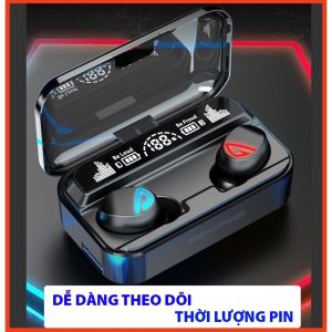 Tai Nghe Bluetooth Không Dây Gaming M19  M10  S10  F9 Pro Cao Cấp Vân Tay Cảm Ứng Hỗ Trợ Đàm Thoại Nghe Nhạc Kiêm Sạc Dự Phòng