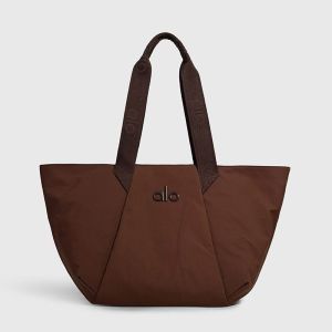 Alo Women Large Capacity Tote Handbag Nylon Waterproof Shoulder Bag Casual Gym Work Commuting Daily Travel Top‑Handle Bag