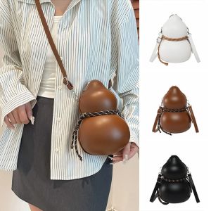 SDRYHTDH Chinese Style Gourd Shoulder Bag Designer Tai Chi Gourd Zipper Bag Creative Leisure Cross Body Bag Handbag