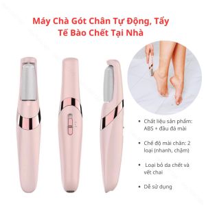 Máy Chà Gót Chân Tự Động Tẩy Tế Bào Chết Tại Nhà Sạc Pin Tích Điện 2 Đầu Mài - FL58