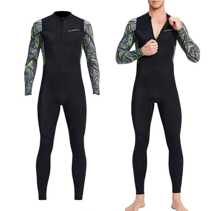 Yoomee Men's Wetsuit Scuba Diving Sun Protection Full Suit Water Sports Swimwear Swimming
