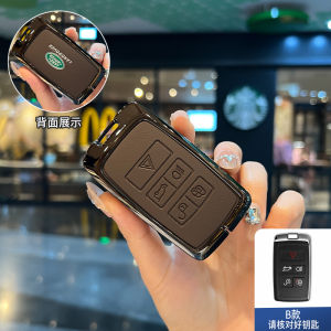 Zinc Alloy Genuine Cow Leather Fashion Style Smart Car Key Case Cover Shell Holder Buttons Protector For Land Rover Range Rover Evoque Velar Defender 90 110 130 Discovery 4 5 Sport