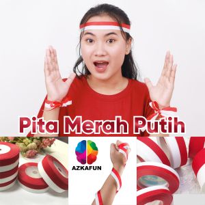 Pita merah putih - Pita bendera indonesia - pita indonesia