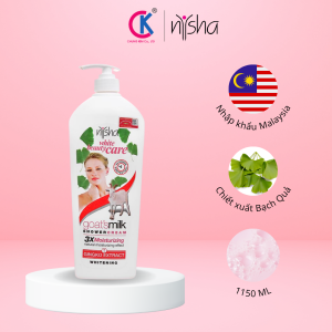 Sữa tắm dưỡng sáng da Nysha chiết xuất Bạch quả chống oxy hoá 1150ml