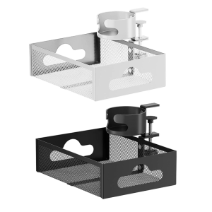 Adhesive Mounted Desktop Organizers Tray for Beverages Containers Cord Storage Office Accessory