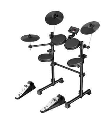 Music Stop AROMA Professional Digital Drum Set TDX-15 Built-in Metronome Musical Instrument Accessories