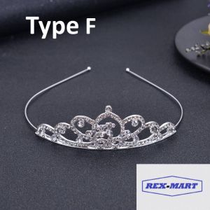 Bando Mahkota Wanita Crown Berlian [Premium Quality] Women Jewelry Bando Anak Dengan Mutiara Aksesoris Rambut Ala Princes Ulang Tahun -REX-MART (BAYAR DITEMPAT/COD)